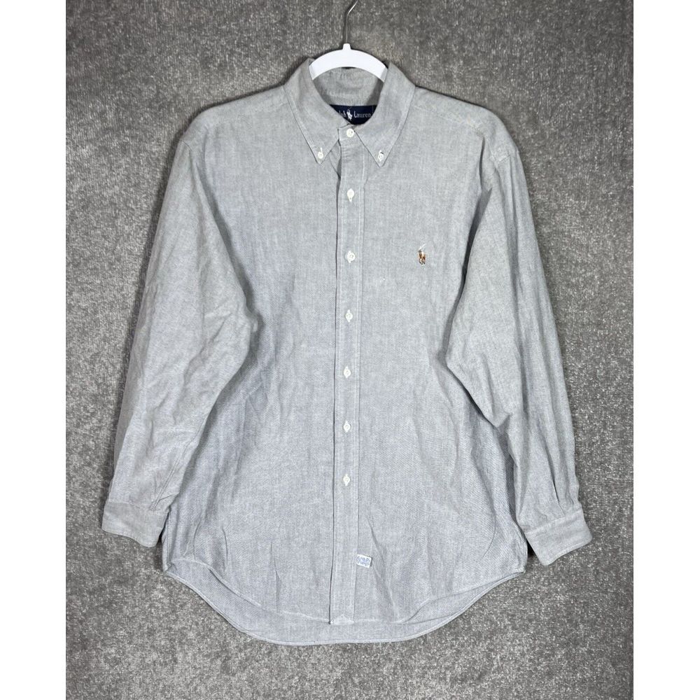 Ralph Lauren Light Gray Button-Down Shirt